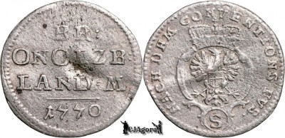 1770, 2&amp;frac12; Kreuzer - Carl Alexandru - Margraviatul de Brandenburg-Ansbach foto