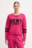 Dkny pulover culoarea roz, DP5R0749