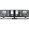 Set 2 bucati, suport numar inmatriculare argintiu Iveco