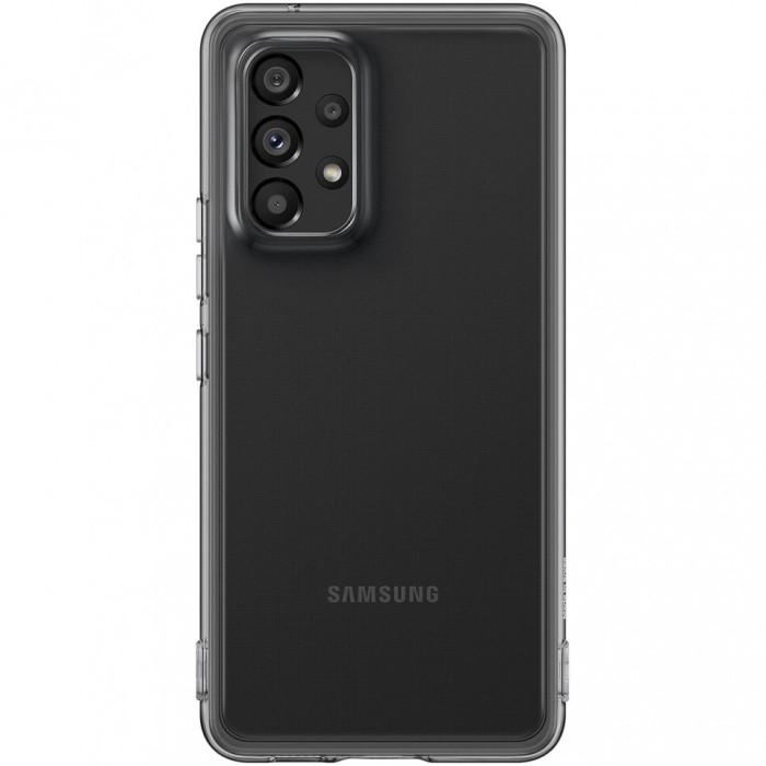 Husa Samsung Soft Clear Cover pentru Samsung Galaxy A53 5G, EF-QA536TBEGWW, Black