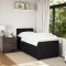 vidaXL Pat box spring cu saltea, negru, 100x200 cm, catifea 3289976