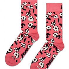 Happy Socks sosete Dancing Flower Sock culoarea roz