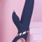 Vibrator Rabbit Dolphy 13 Moduri Vibratii Boost Mode USB Silicon Albastru Inchis 23 cm Mokko Toys