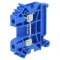 Terminal de &Icirc;mbinare Șine 0,5-6mm&sup2; 1 Pista 2 Borne Albastru TS35