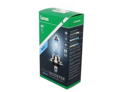 Bec auto alb-albastru 12V 55W H7 foto