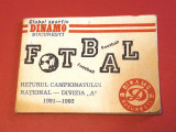 Program fotbal - DINAMO BUCURESTI (Retur Divizia A 1991-1992)