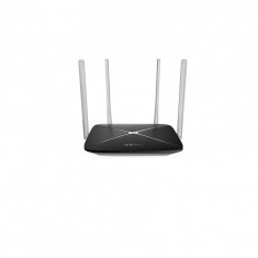 Router wireless Mercusys, Gigabit, 300 + 867 Mbps, Dual-band, 4 antene, Negru