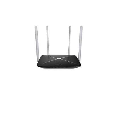 Router wireless Mercusys, Gigabit, 300 + 867 Mbps, Dual-band, 4 antene, Negru foto