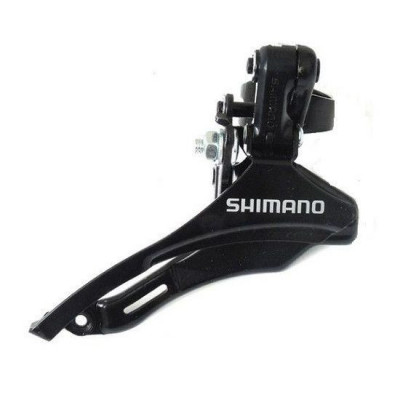 Schimbator fata Shimano Tourney Fd-Tz500-Ds6 triplu pentru 6/7 viteze pe spate Down Swing tragere de sus colier 28.6mm pentru 42T unghi Cs 66-69 Chain foto