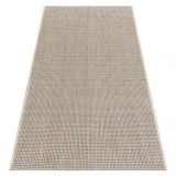 Covor sisal Floorlux 20580 simplu, culoare, solidă - şampanie si taupe, 80x150 cm, Dreptunghi