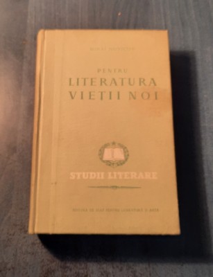 Pentru literatura vietii noi studii literare Mihai Novicov cu autograf foto