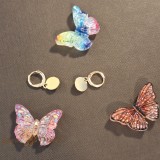 Cumpara ieftin Cercei placati cu aur , model clasic cu banut