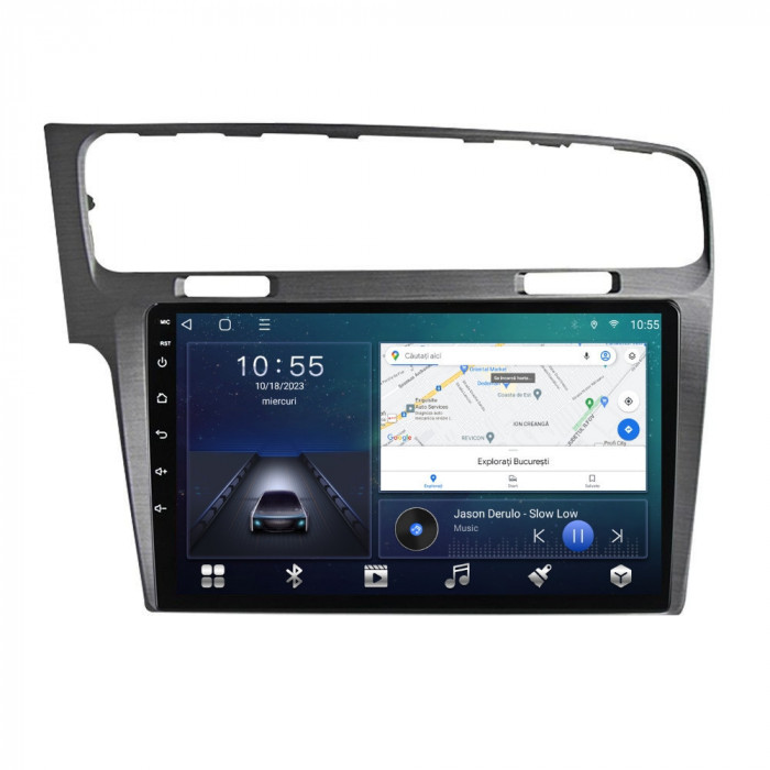 Navigatie dedicata cu Android VW Golf VII 2012 - 2019, argintiu, 2GB RAM, Radio
