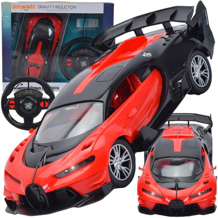 MAȘINĂ SPORT CU SUNET AUTOMATIC LUMINI MODEL AKU TELECOMANDĂ RC