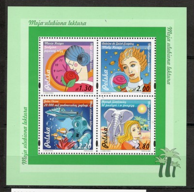 Polonia.2005 Ziua internationala a copilului:Carti ptr. tineret-Bl. MP.454 foto