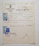 Certificat de Notorietate București 1941 &ndash; Dr. Ana Diamandescu, timbre originale