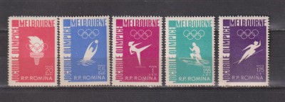 ROMANIA 1956 JOCURILE OLIMPICE LP. 422 MNH foto