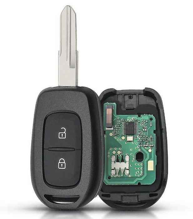 Cheie auto completa cu cip PCF7961M, 2 butoane, 433 MHz &ndash; Compatibila cu Dacia Logan, Duster, Sandero, Lodgy, Dokker, Renault Symbol, Trafic