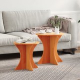 VidaXL Set de măsuțe de cafea 2 pcs Maro 46 x 46 x 47 cm