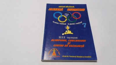 1001 PROBLEME OLIMPIADE,CONCURSURI SI CENTRE DE EXCELENTA ARTUR BALAUCA RM4 foto