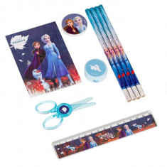 Set 9 piese pentru scoala, Frozen II, Mov