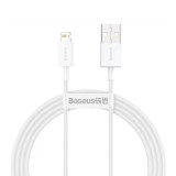 CABLU alimentare si date Baseus Superior, Fast Charging Data Cable pt. smartphone, USB la Lightning Iphone 2.4A, 1.5m, alb &quot;CALYS-B02&quot; (timbru verde 0