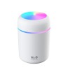 Mini Umidificator, Difuser, Model Premium cu 2 Moduri de Functionare a Luminilor si a timpului de Functionare, Aromaterapie, Alb, CBD CORAL BEST DEALS