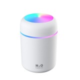Mini Umidificator, Difuser, Model Premium cu 2 Moduri de Functionare a Luminilor si a timpului de Functionare, Aromaterapie, Alb, CBD CORAL BEST DEALS