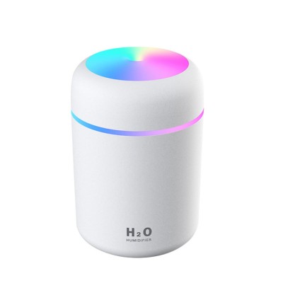 Mini Umidificator, Difuser, Model Premium cu 2 Moduri de Functionare a Luminilor si a timpului de Functionare, Aromaterapie, Alb, CBD CORAL BEST DEALS foto
