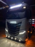 Sigla Capota Cromata IVECO Iluminata LED Alb, Prindere Prezoane, Accesorii Auto, Ornamente
