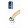 Husa compatibila cu Motorola G20 model Rainbow Unicorn, Silicon, TPU, Viceversa, Transparent, Carcasa