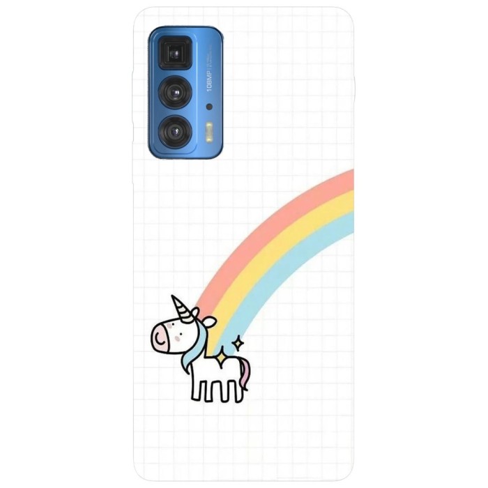 Husa compatibila cu Motorola G20 model Rainbow Unicorn, Silicon, TPU, Viceversa