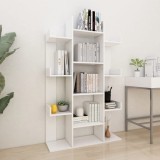 Gossi biblioteca, alb, 86x25,5x140 cm, pal