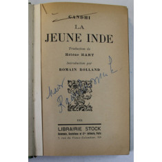 LA JEUNE INDE par GANDHI 1924