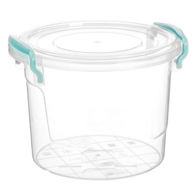 Recipient Alimente Rotund, Model 1.1L, Culoare Transparent, Capacitate 1,1L, Potrivit Pentru Mașina De Spălat Vase și Cuptorul Cu Microunde, Dimensiun foto