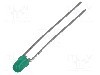 Dioda LED, 3mm, verde, 4,2mcd, 10mA, 1,5...2,7V, BROADCOM (AVAGO) - HLMP-1503-D0002