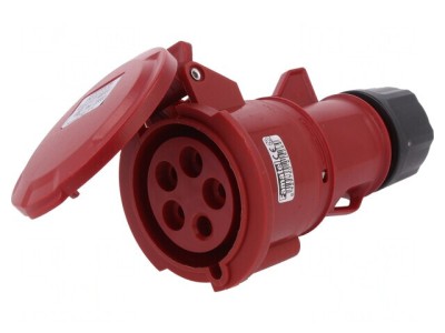 Conector AC trifazat 32A 380/415V Soclu Mamă foto