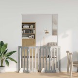 vidaXL Țarc pliabil pentru animale de companie 4 pcs Gri Beton 8005978