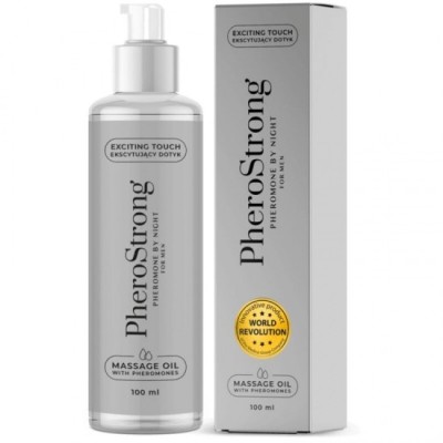 PHEROSTRONG - MASSAGE OIL BY NIGHT FOR MEN 100 ML foto