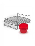 Set gratar Philips Airfryer - Party Master Kit (1 gratar grill + 7 forme briose) - HD9904/01