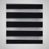Jaluzea tip zebră, 120 x 175 cm, negru, vidaXL