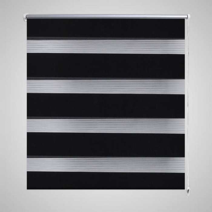 Jaluzea tip zebră, 120 x 175 cm, negru
