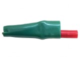 Bornă crocodil 10A verde 7.9mm