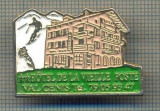 Y 1006 INSIGNA -SPORTIVA-SCHI(SKI)-HOTEL DE LA VIEILLE POSTE-PENTRU COLECTIONARI