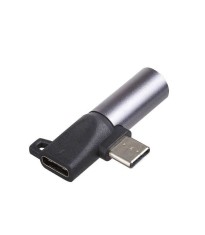 Adaptor USB 3.0 Jack 3.5 mm mama + USB type C mama alimentare la USB type C mufa AKYGA AK-AD-62 foto
