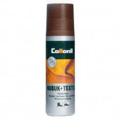 Solutie pentru piele intoarsa Collonil Nubuk + Textile, 100 ml, maro inchis