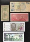 Set 5 bancnote de prin lume adunate (cele din imagini) #49, America Centrala si de Sud