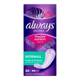 Absorbante zilnice Dailies Normal Fresh &amp; Protect, 30 bucati, Always