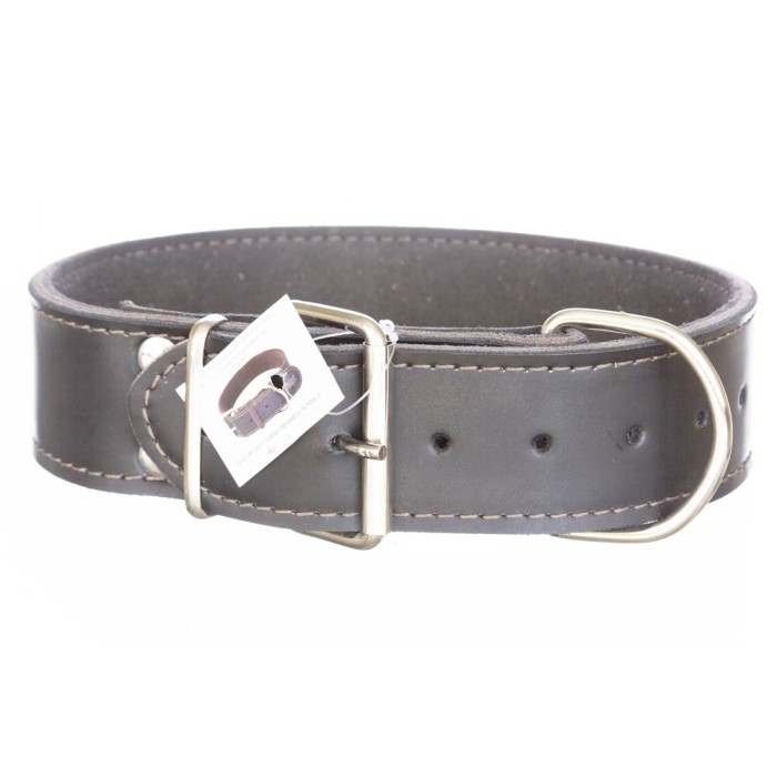 Zgarda piele lata&amp;groasa 5 cm/70 cm negru