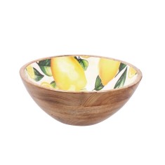 Bol lemn multicolor Lamai Yari 25 x 10 cm